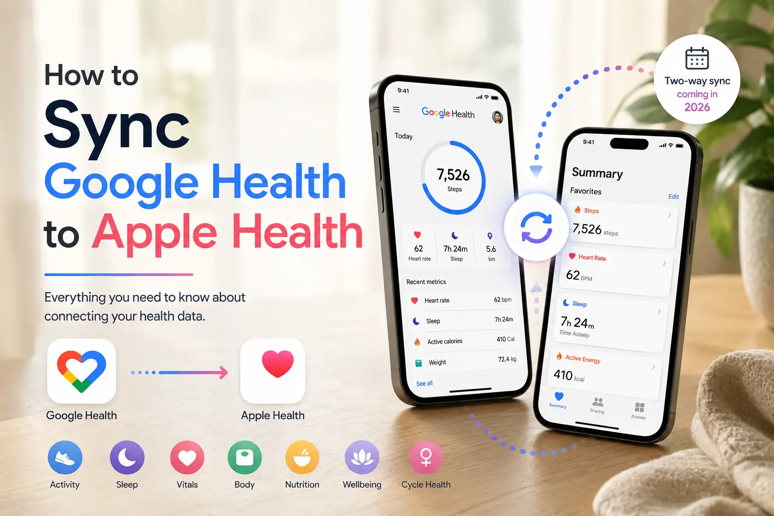 كيفية مزامنة Google Health مع Apple Health