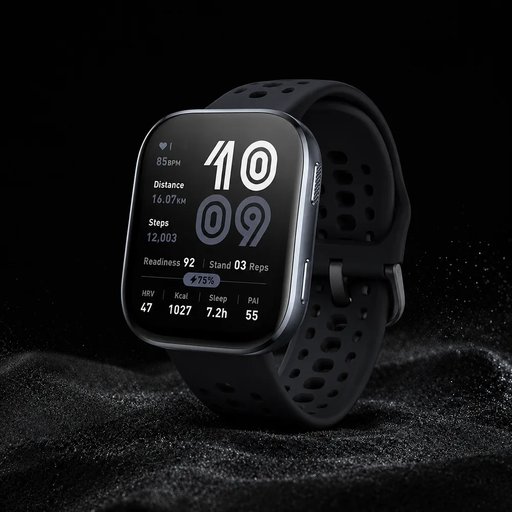 Reloj inteligente Amazfit Bip 6 con correa negra
