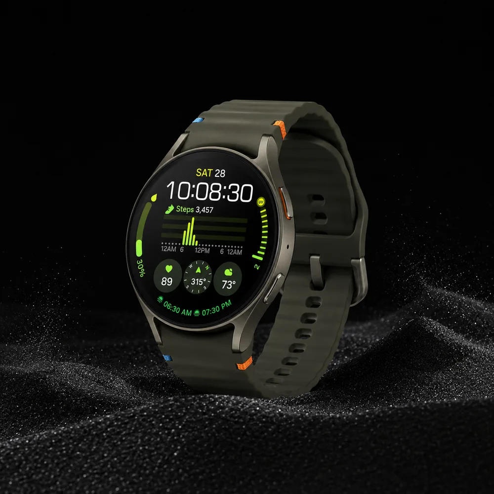 Samsung Galaxy Watch 7 con correa verde